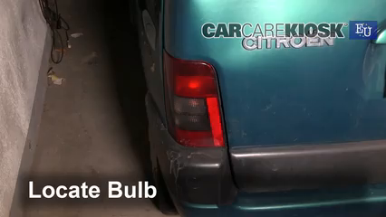 2003 Citroen Berlingo MultiSpace 1.4L 4 Cyl. Éclairage Feu antibrouillard (remplacer l'ampoule)